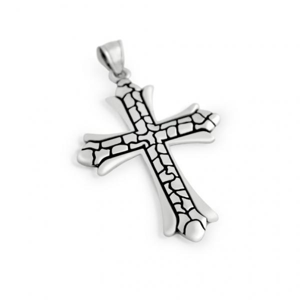 Pandantiv argint 925 cruce Fleur de Lis [1]